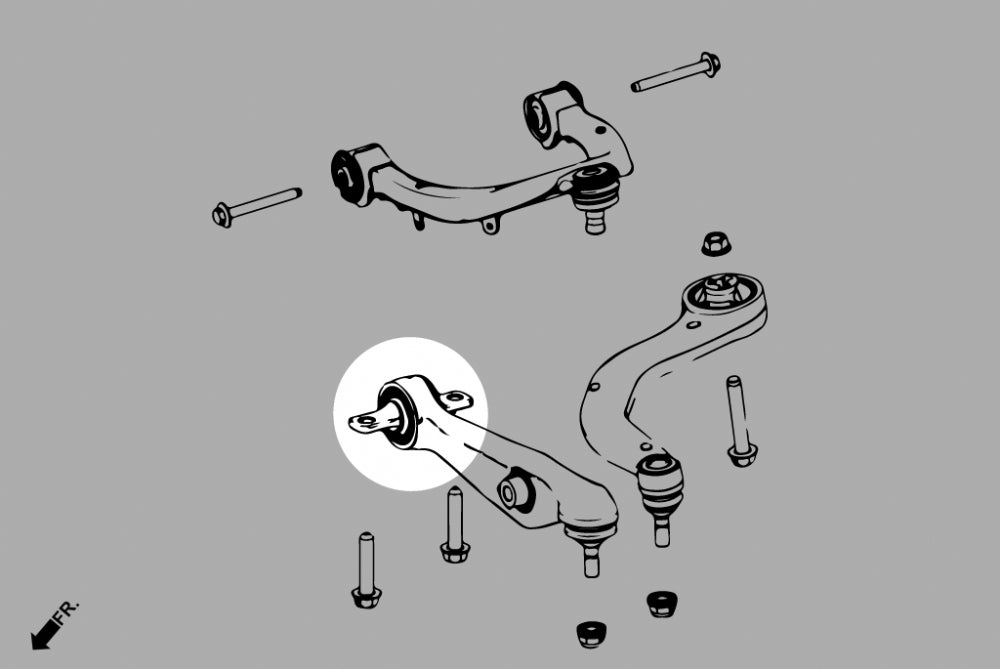 Hardrace Front Lower Front Arm Bushing - Inner (Harden