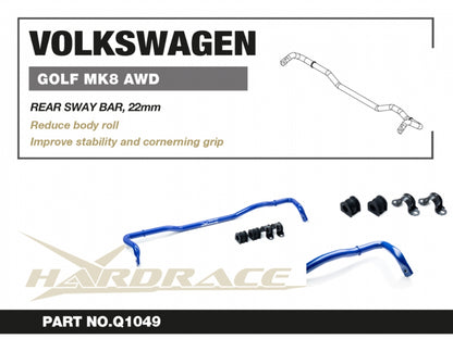 Rear Sway Bar 25.4mm for Volkswagen Tiguan 2nd 2016- | Golf R MK8 2021-