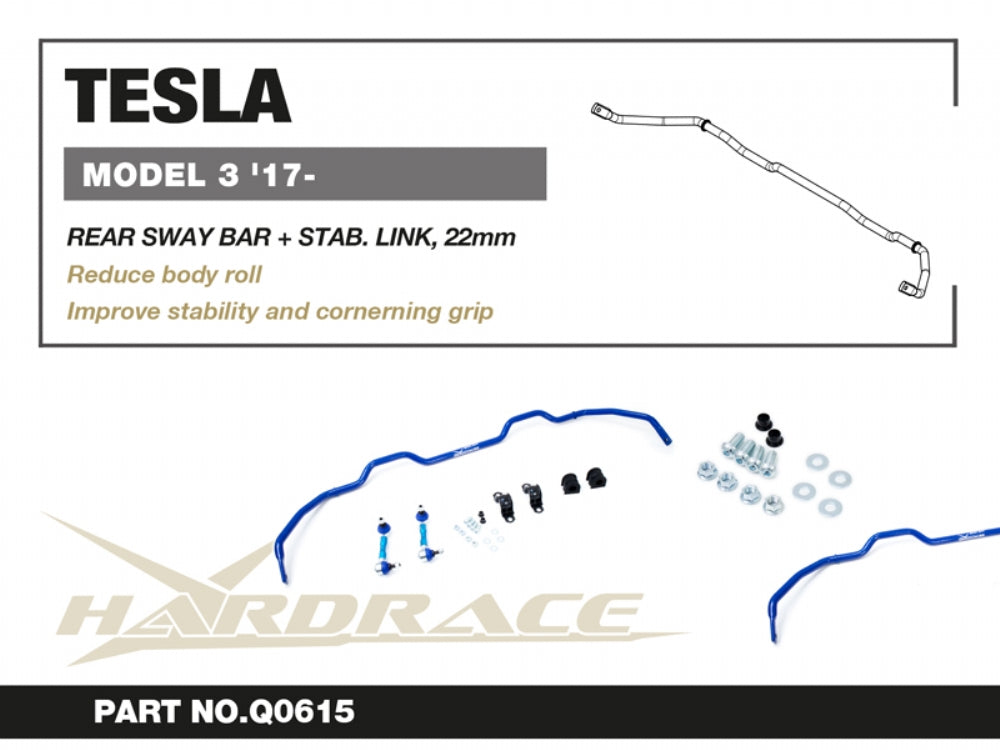 Rear Sway Bar and Links 22mm for Tesla Model 3 '17-