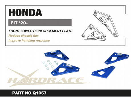 Hardrace Honda Fit GR 20 - Front Lower Reinforcement Plate 2pcs/set