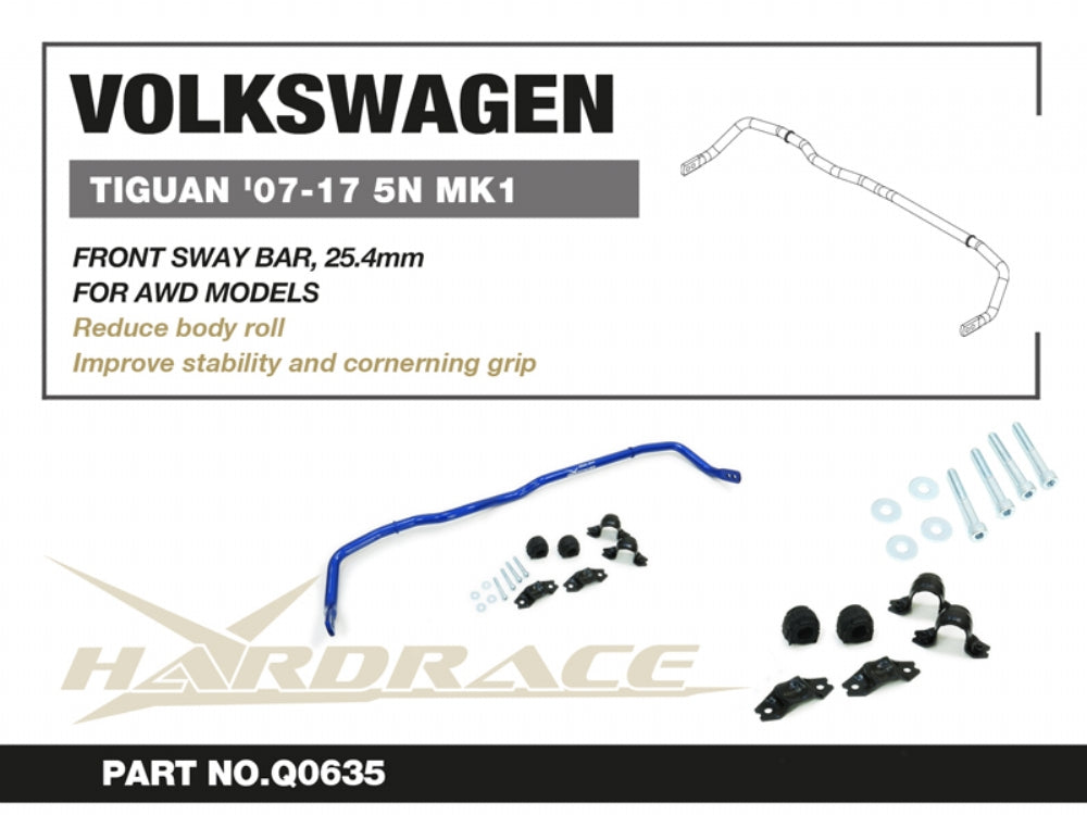 Front Sway Bar 25.4mm for Volkswagen Tiguan 1st 5N