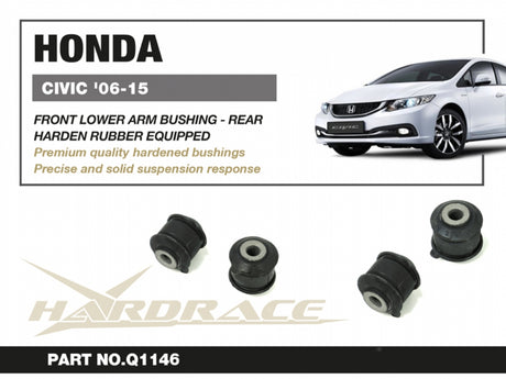 Front Lower Arm Bushing - Rear (Harden Rubber) for Honda Civic 8th 2006-2012 FD | Honda Civic 9th 2012-2015 Fg Fb