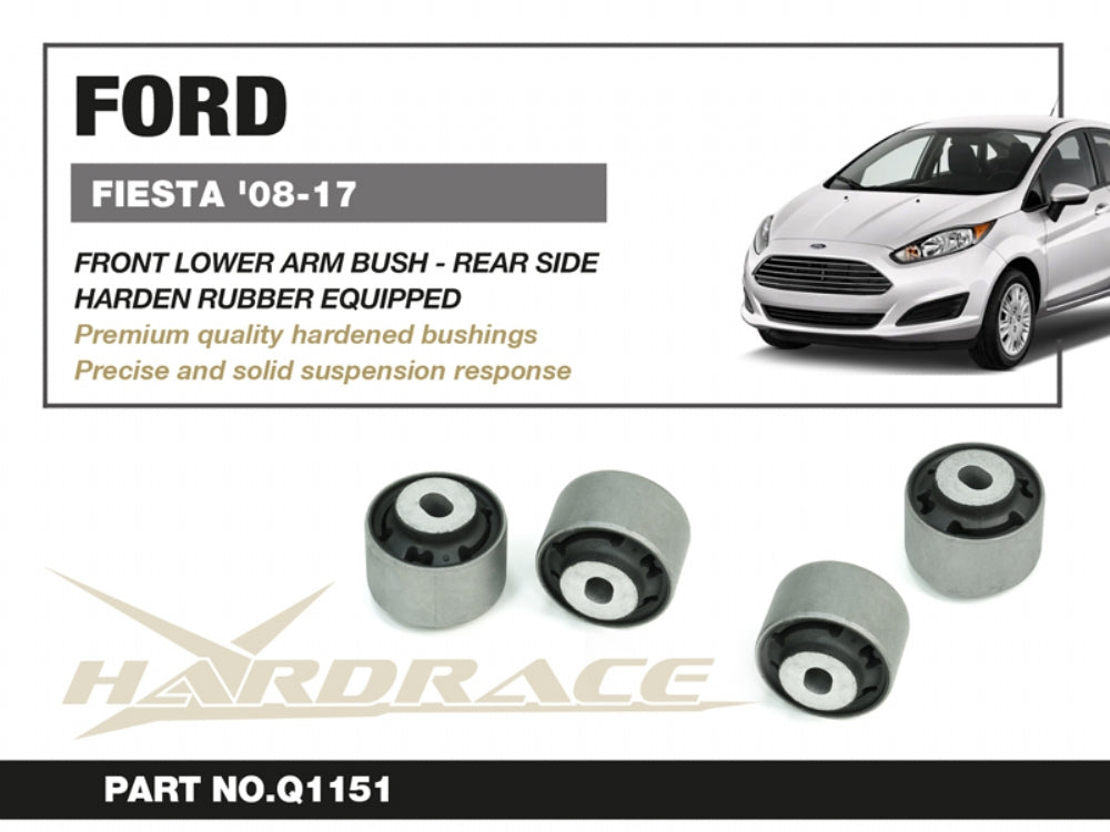 Front Lower Arm Bushings -Rear Side- (Harden Rubber) for Fiesta MK6 '08-17 | Mazda 2 DE '08-14