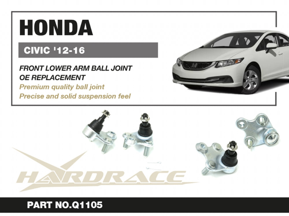 Hardrace Front Lower Ball Joints for Civic 9th 2012-2015