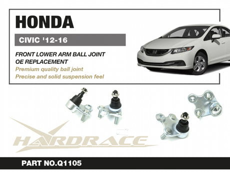 Front Lower Ball Joints for Civic 9th 2012-2015 (exclude 2014-2015 Si)