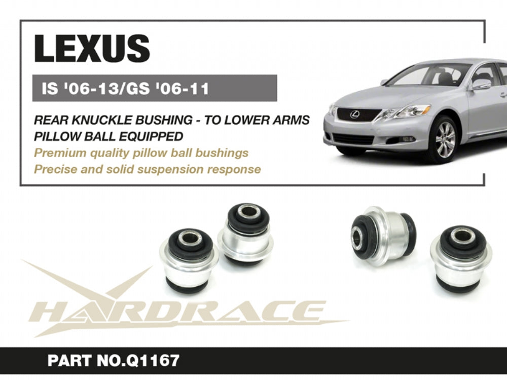 Rear Knuckle Bushings -Connect to Lower Arms- (Pillow Ball) 2pcs/set for IS250 IS350 '06-13 | GS '06-11