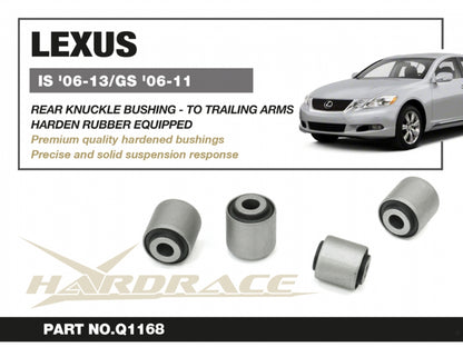 Rear Knuckle Bushings -Connect to Trailing Arms- (Harden Rubber) 2pcs/set for IS250 IS350 '06-13 | GS '06-11