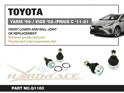 Front Lower Ball Joints for Vios 1st 2nd 3rd | Yaris / Vitz 1st 2nd 3rd | Prius C NHP10