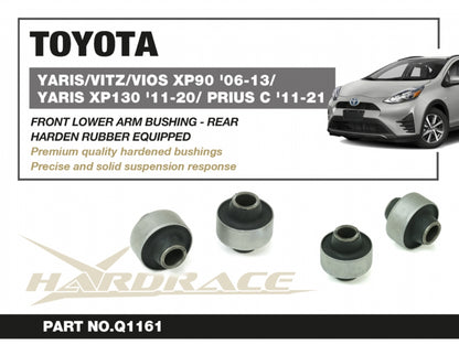 Front Lower Arm Bushing - Rear (Harden Rubber) for Vios 2nd NCP93 | Yaris Vitz 2nd XP90; 3rd XP130 | Prius C NHP10