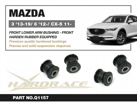 Hardrace Front Lower Arm Bushings (Front) for Mazda 3rd Gen. BM | 6 Atenza 3rd | CX-5 KE KF