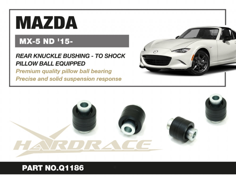 Hardrace Rear Knuckle Bushing - Connect To Shocks for Mazda MX-5