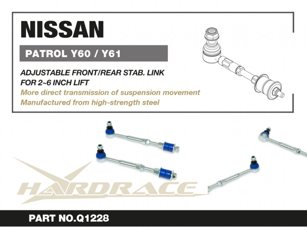 Adjustable Stabilizer Links (work on Front or Rear) for Patrol Y60 GQ Y61 GU