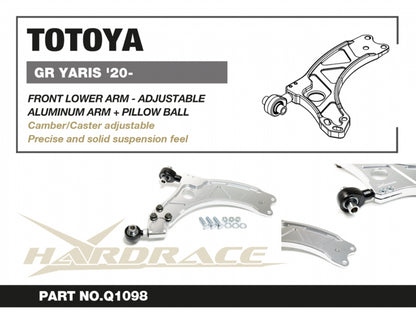 Front Lower Arms (Pillow Ball) for Toyota Yaris / Vitz GR GXPA16/MXPA12 2020-present