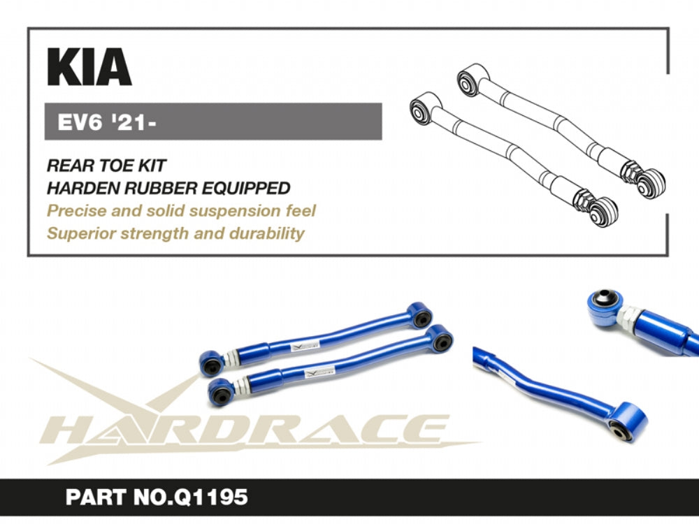 Hardrace Rear Toe Kit (Harden Rubber) for Hyundai Ioniq 5/6 | Kia EV6