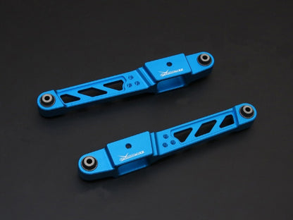 Hardrace Rear Lower Arms with Harden Rubber Bushings Blue (Eye Type Rear Shocks) for 97-01 Integra Type-R