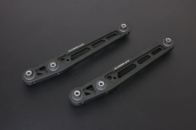 Hardrace Civic EK'97-00 REAR LOWER ED-BLACK CONTROL ARM
(HARDEN RUBBER-ALUMINUM) 2PCS/SET